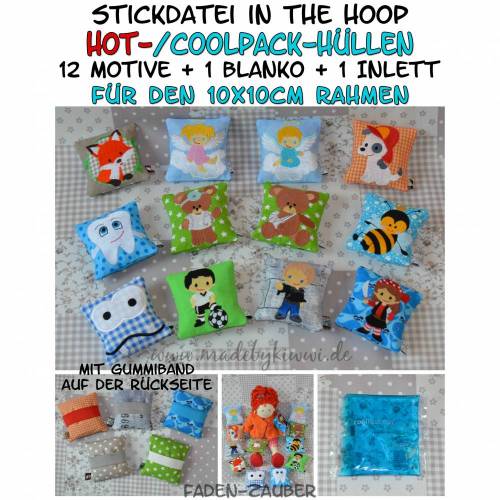 Coolpack-Hüllen ITH für den 10x10cm Rahmen