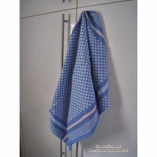 Omas Küchen Handtuch 89 x 52cm, Vintage robustes Handtuch,  Aussteuer Geschirrtuch, neu&unbenutzt