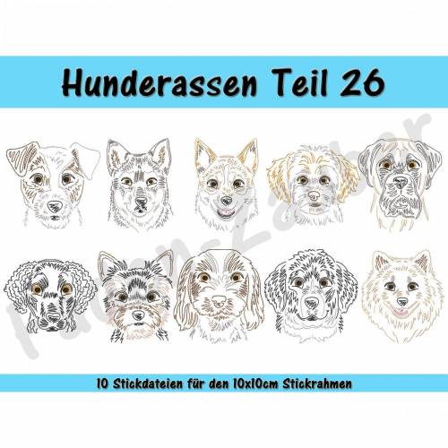Hunderassen Teil 26 für den 10x10cm Rahmen