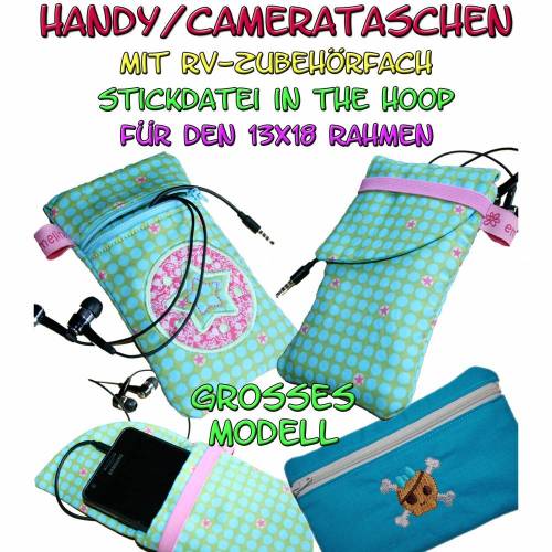 Handytaschen Camerataschen in the hoop groß