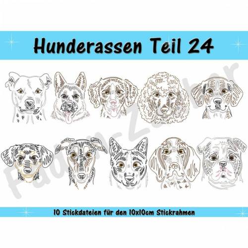 Hunderassen Teil 24 für den 10x10cm Rahmen