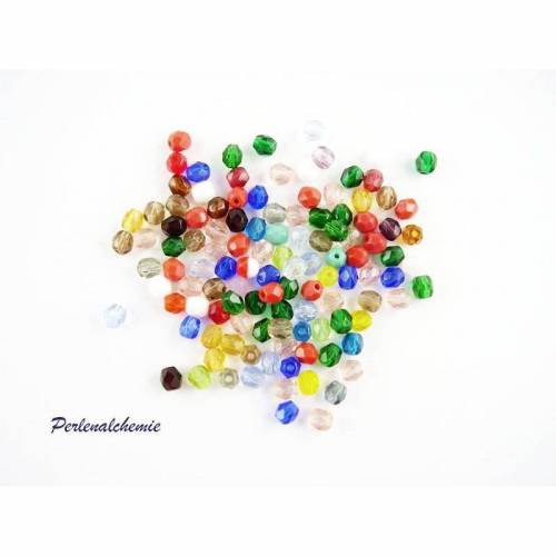 Glasschliffperlen 4 mm - Farbauswahl