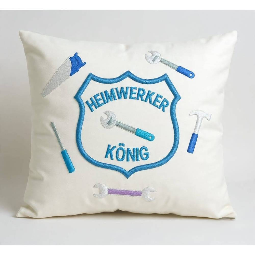 Stickdatei Werkzeug  *  Handwerker Handwerker Button Maschinenstickerei Set 311 Bild 1