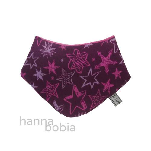 Halstuch (Fleece) mit Sternen auf beere