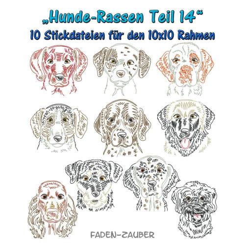 Hunderassen Teil 14 für den 10x10cm Rahmen