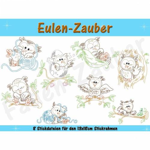 Eulen-Zauber für den 13x18cm Rahmen