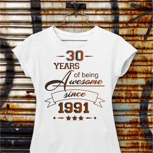 Plotterdatei Geburtstag Awesome, Serie 3