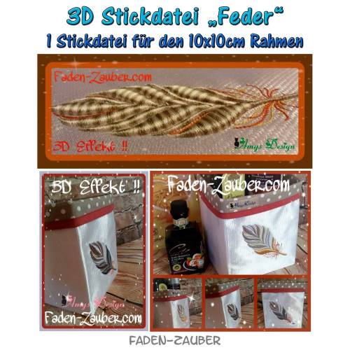 3D Feder für den 10x10cm Rahmen