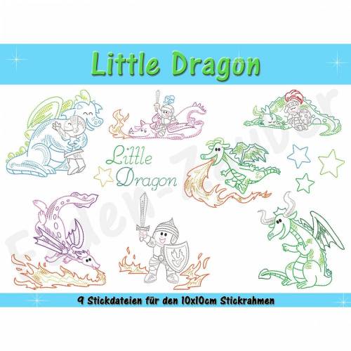 Little Dragon für den 10x10cm Rahmen