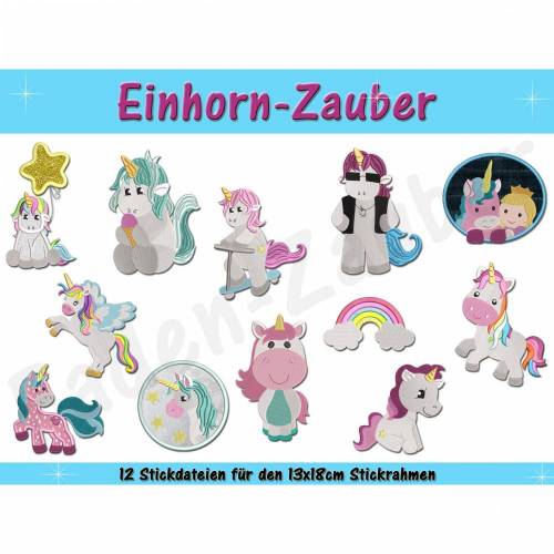 Einhorn-Zauber für den 13x18 Rahmen