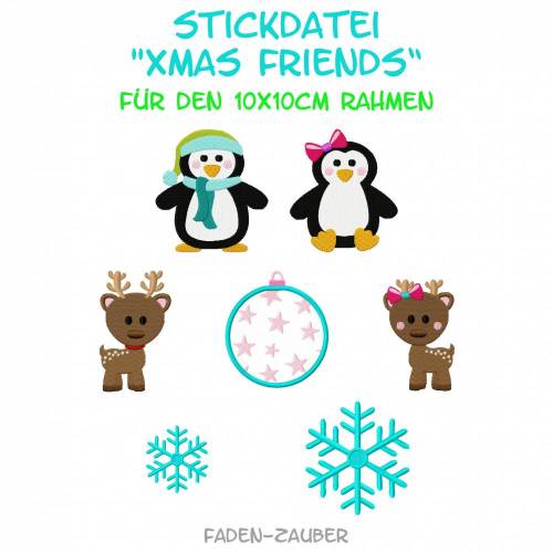 Xmas Friends für den 10x10cm Rahmen