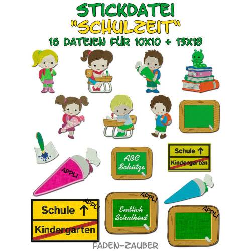 Schulzeit für den 10x10cm Rahmen