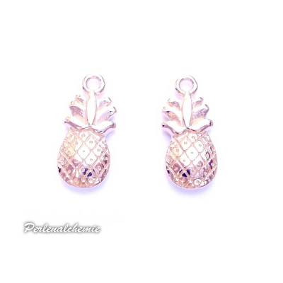 2 Anhänger Ananas roségold