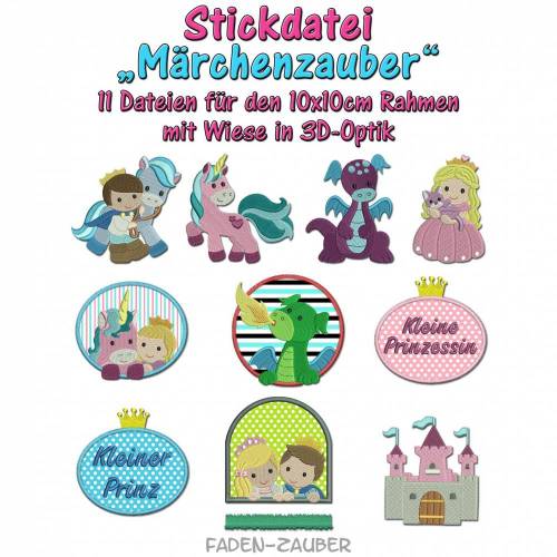 Märchenzauber - Motive für den 10x10cm Rahmen