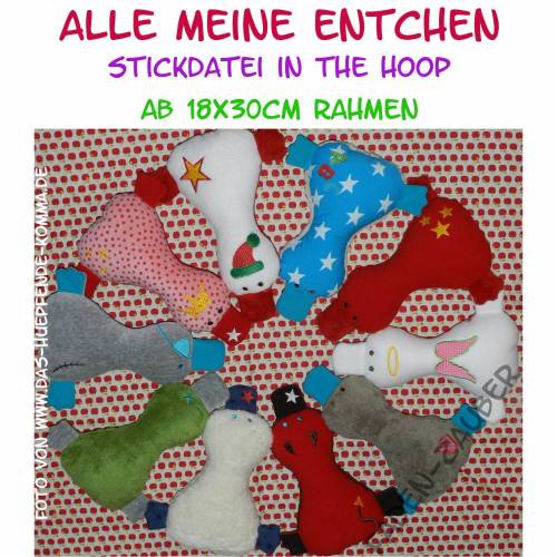 Entchen Set Vol. I in the hoop Größe XL 18x30cm