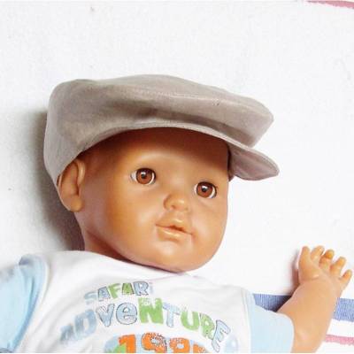 Schirmmütze aus Leinen, Leinenmütze Kinder, Schiebermütze Leinen, Leinen-Kappe, Wunsch-Größe, Michelmütze