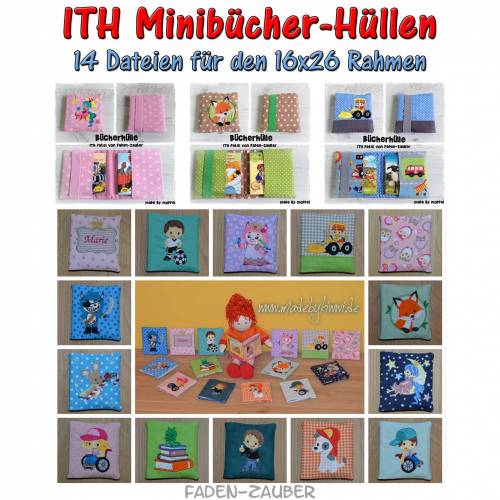 Minibücher-Hüllen - ITH für 16x26cm Rahmen