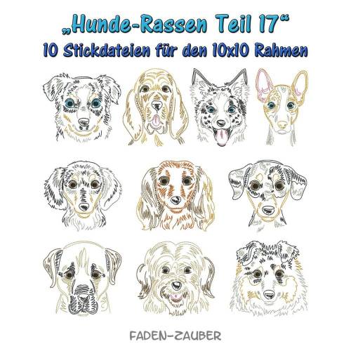 Hunderassen Teil 17 für den 10x10cm Rahmen