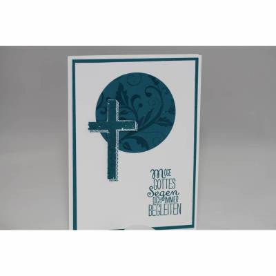 Glückwunschkarte zur Taufe "Kreuz"