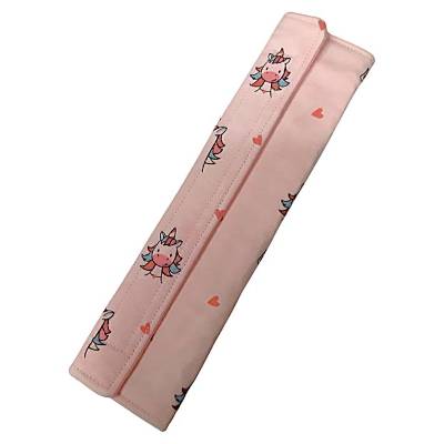 Gurtpolster zum Wenden rosa mit Einhorn Motiv