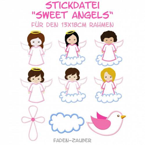 Sweet Angels Mädchen für den 13x18cm Rahmen