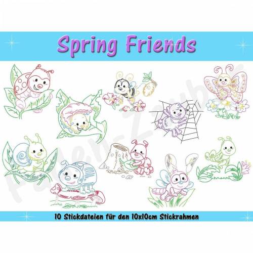 Spring Friends für den 10x10cm Rahmen