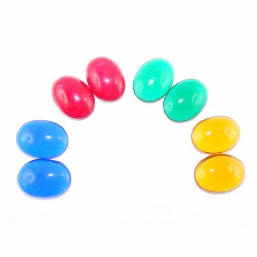 2 Glas-Cabochon 13 x 18 mm Farbwahl