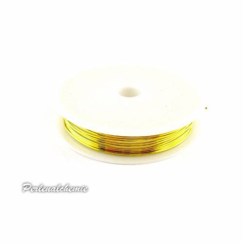 Modellierdraht - Kupferdraht vergoldet 0,8 mm x 3 m