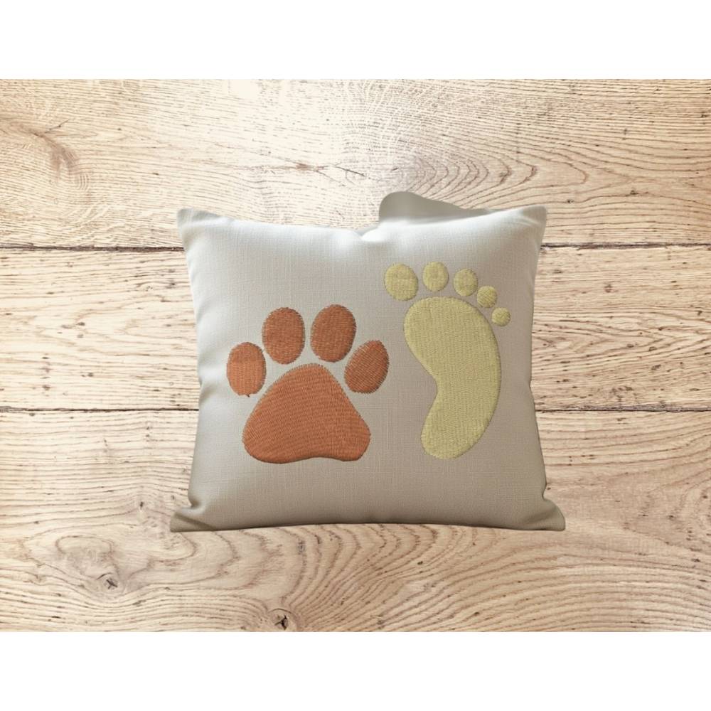 Stickdatei Wir sind ein Team, Hund Pfote, Taschenmotiv Set 451 Bild 3