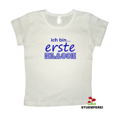 Bügelbild / Velourmotiv "ich bin erste Klasse" #3 - Schule - Einschulung