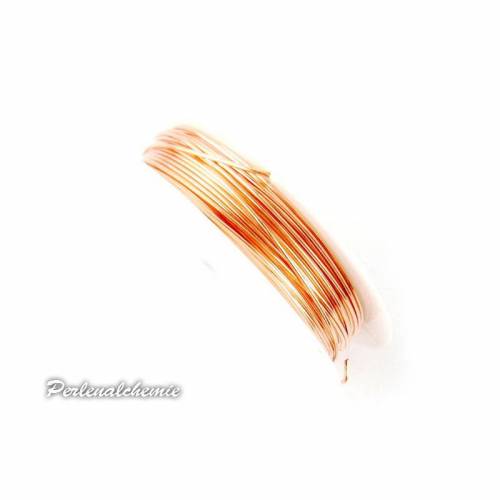 Modellierdraht - Kupferdraht rosèvergoldet 0,8 mm x 3,3 m