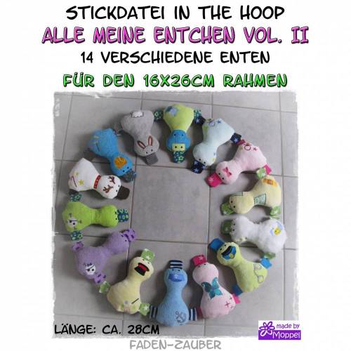 Entchen Set Vol. II in the hoop Größe L 16x26cm