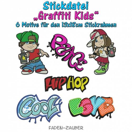 Graffiti Kids - Motive für den 13x18cm Rahmen