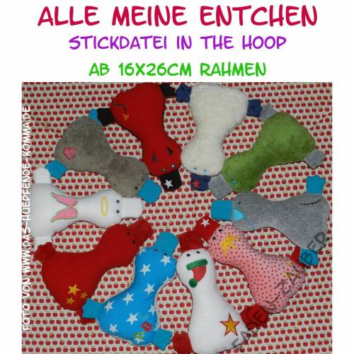 Entchen Set Vol. I in the hoop Größe L 16x26cm