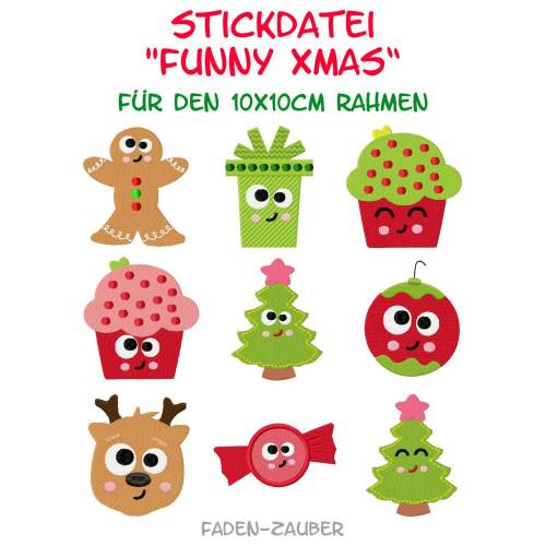Funny Xmas für den 10x10cm Rahmen