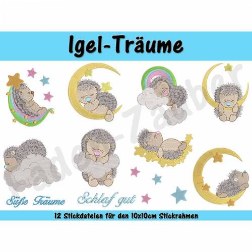 Igel-Träume für den 10x10cm Rahmen
