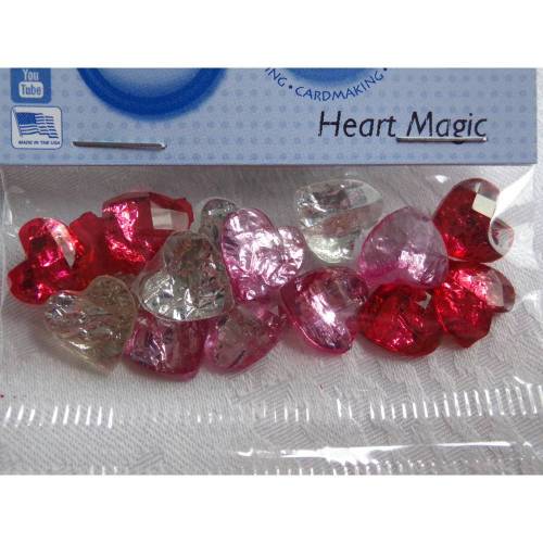 Dress it up Buttons  Herzen   (1 Pck.)    Heart Magic