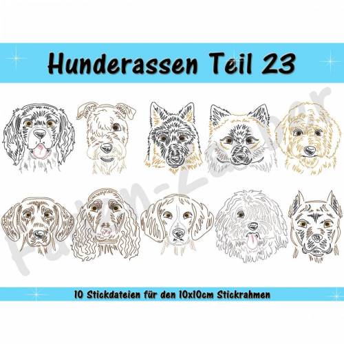 Hunderassen Teil 23 für den 10x10cm Rahmen