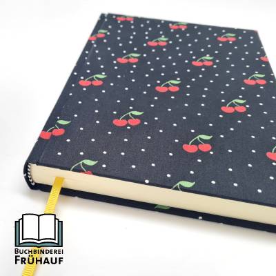 Ewiger Kalender & 5-Jahres Kalender DIN A5 Kirschen – Tagebuch & Planer handgefertigt
