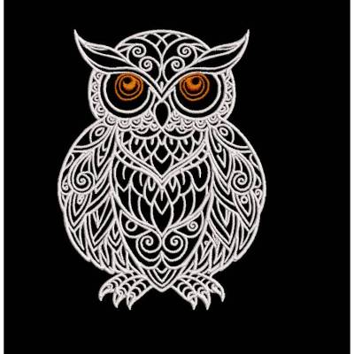 Eule Satin Konturen 12-14x18cm