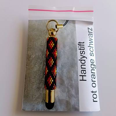 Kreativset für Handystift rot-orange-schwarz