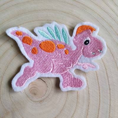 Stick-Aufnäher  "Dino-Baby" zartrosa