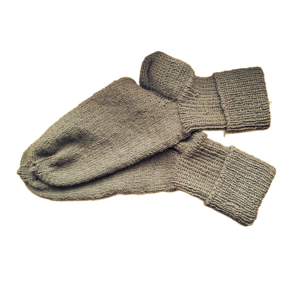 Handgestrickte Wollsocken grün 38-39 Yogasocken Unisex – Lieblingssocken aus Franken Bild 1