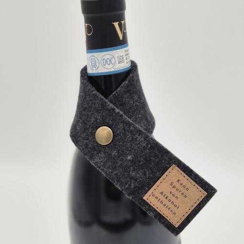 Tropfenfänger Flasche anthrazit Spuren von Alkohol, stoppt Weinflecken, Weingeschenk,Weinliebhaber, Weintrinker, Gastges