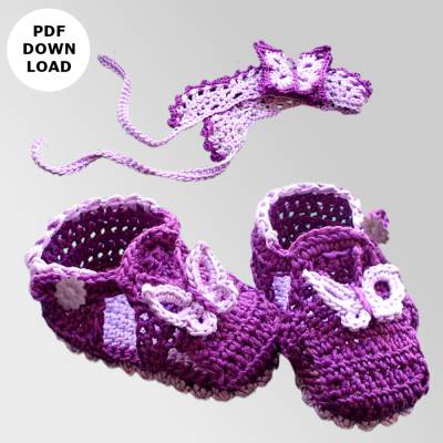 Häkelanleitung "Baby-Set Butterfly"