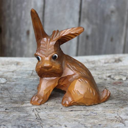 Art Deco Scotchterrier Scotch Terrier Holzfigur Schnitzerei Jowei Rhön Vintage 30er 40er Jahre