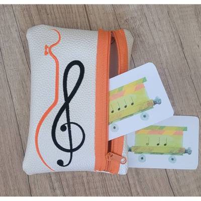 Stickdatei Notenschlüssel Gitarre - 2 Größen