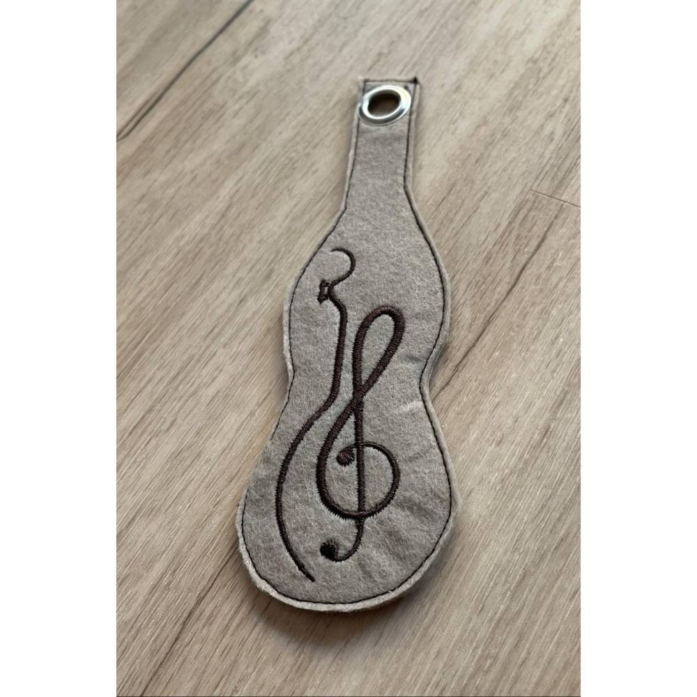 Stickdatei Notenschlüssel Gitarre - 2 Größen Bild 4