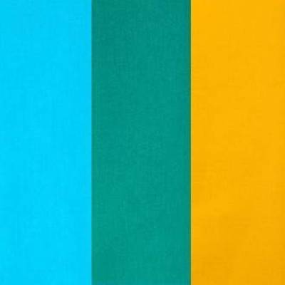 ♕ Baumwollstoff unifarben Popeline Aqua Petrol Goldgelb 50 cm x 150 cm