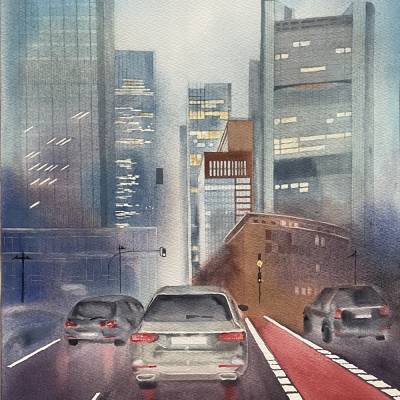 Aquarellbild 